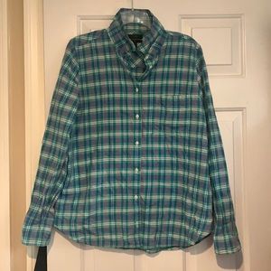 J.Crew flannel button down boy for sz 12